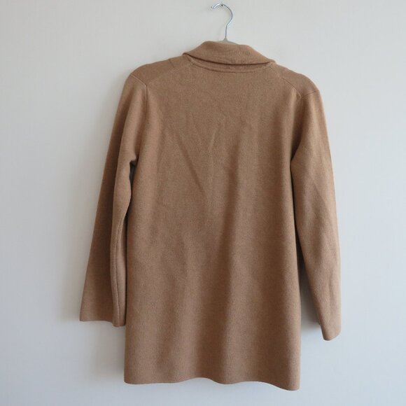 J. CREW Cecile Relaxed Knit Sweater Blazer One-Button in Camel Preppy Size XXS - Picture 8 of 14
